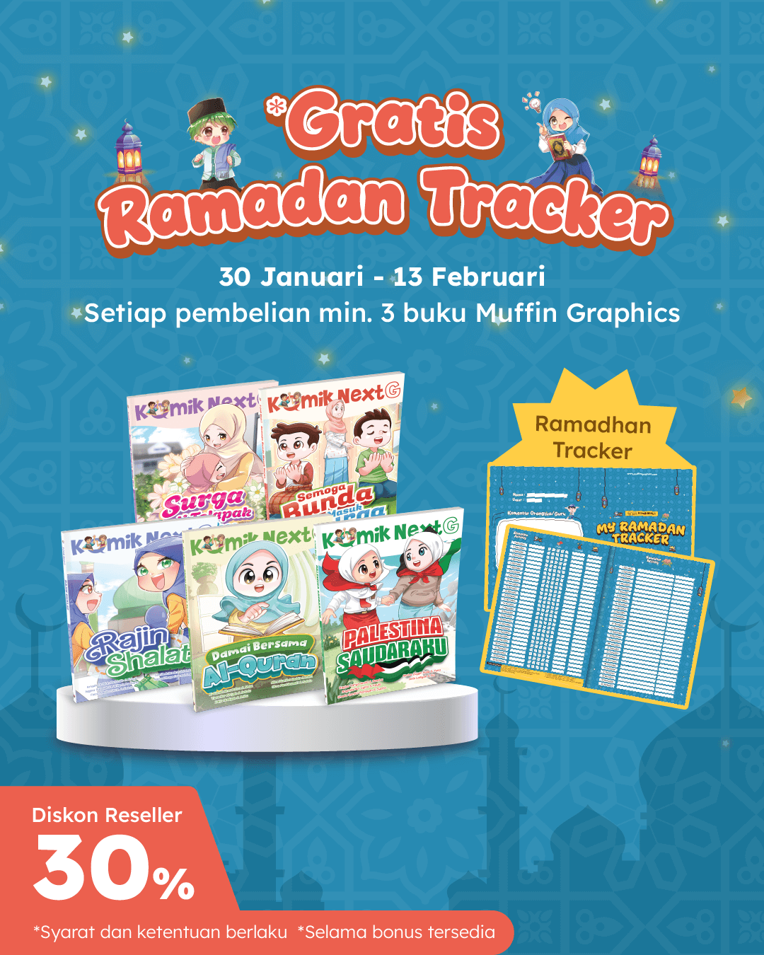 BELI 3 CAB GRATIS RAMADAN TRACKER