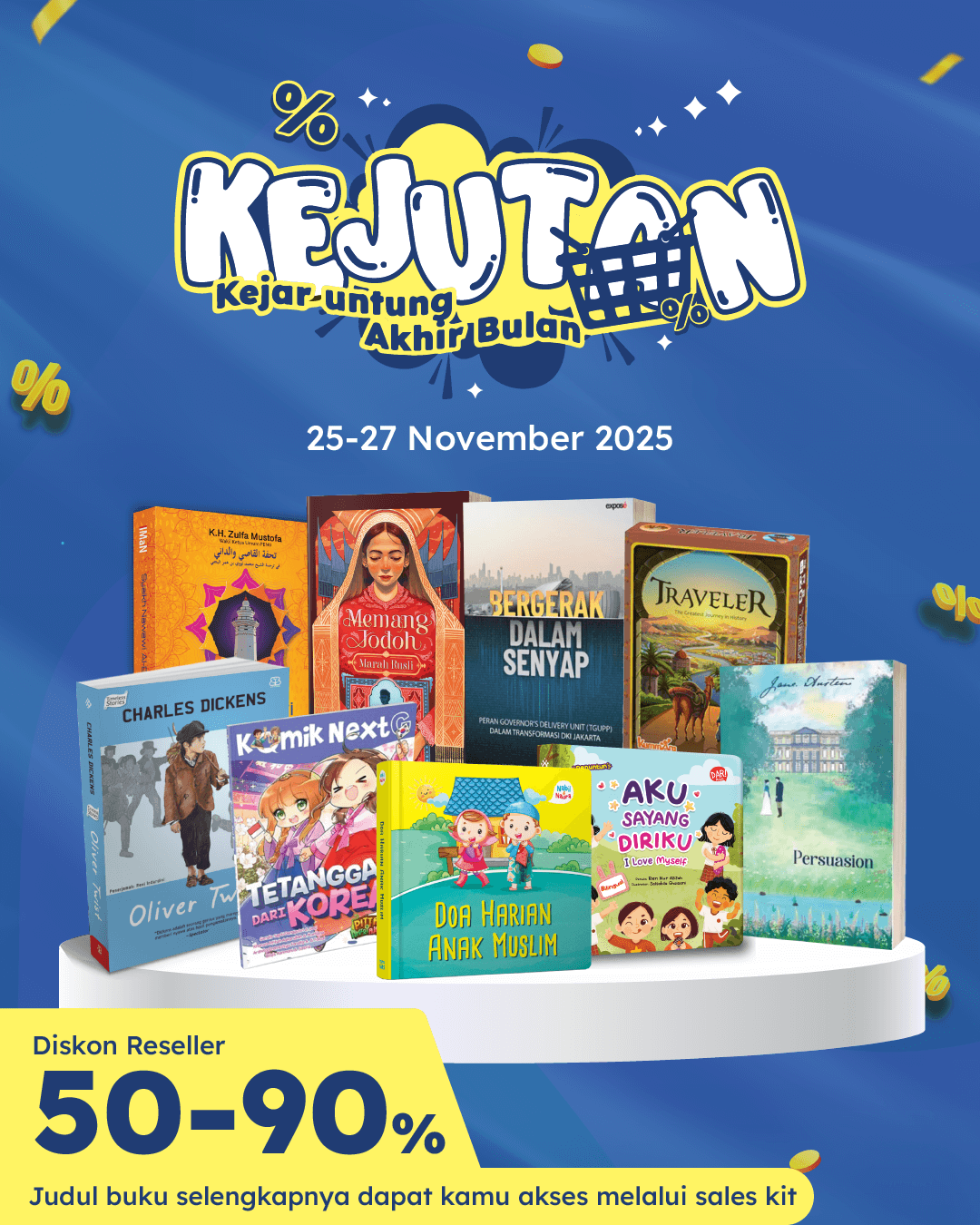 KEJUTAN NOV SPECIAL 50 - 90 PERSEN