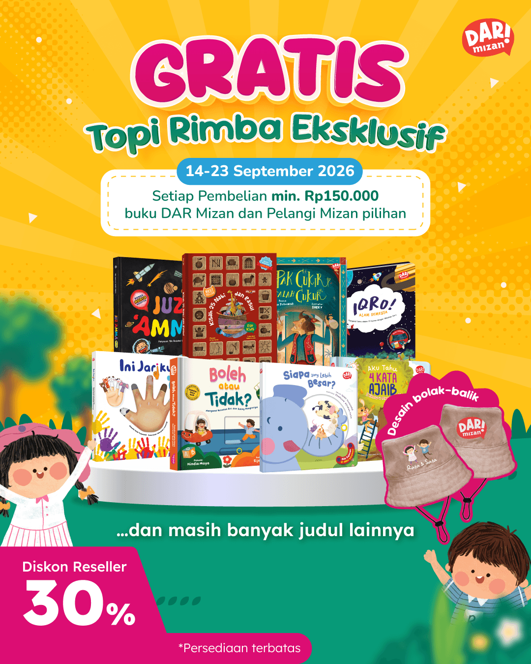 GRATIS TOPI RIMBA EKSKLUSIF