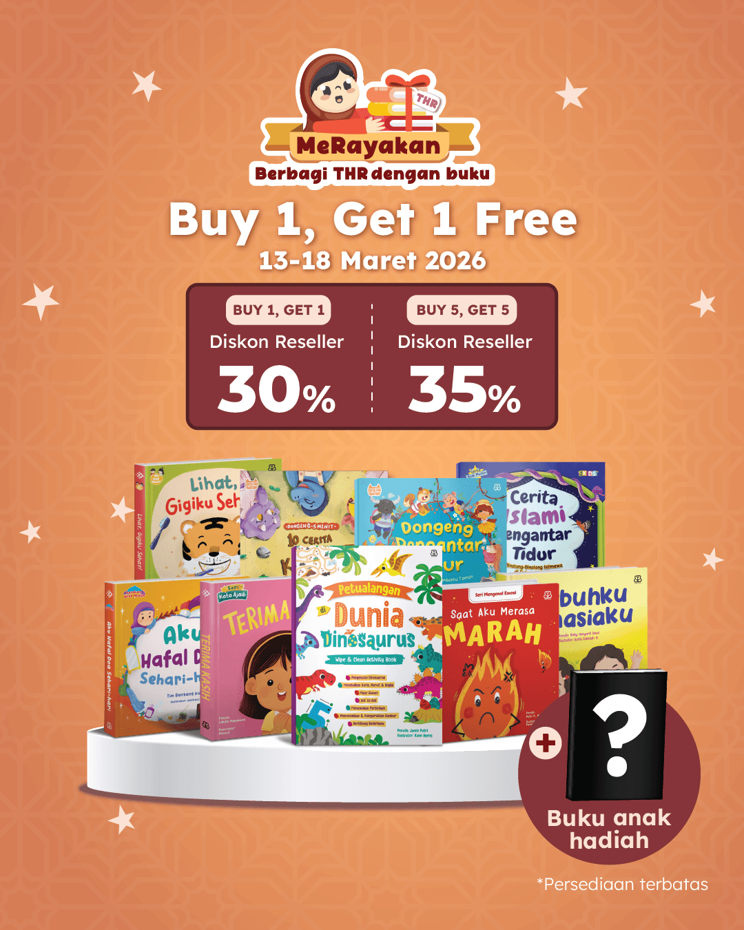 BERBAGI THR DENGAN BUKU