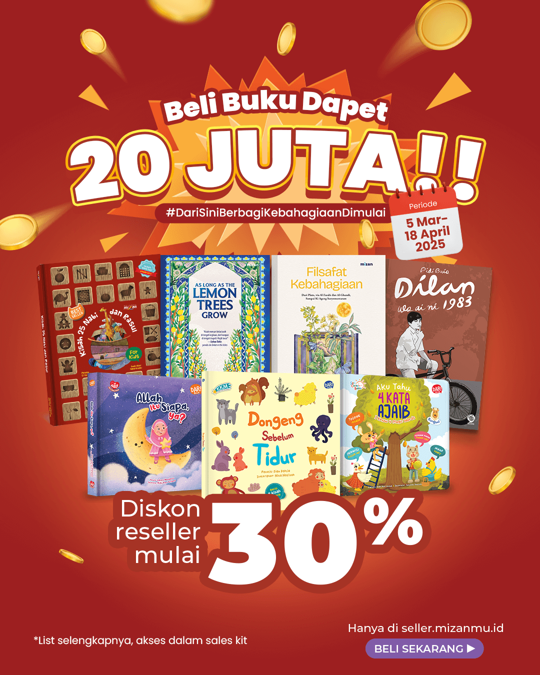 BELI BUKU DAPAT 20 JUTA