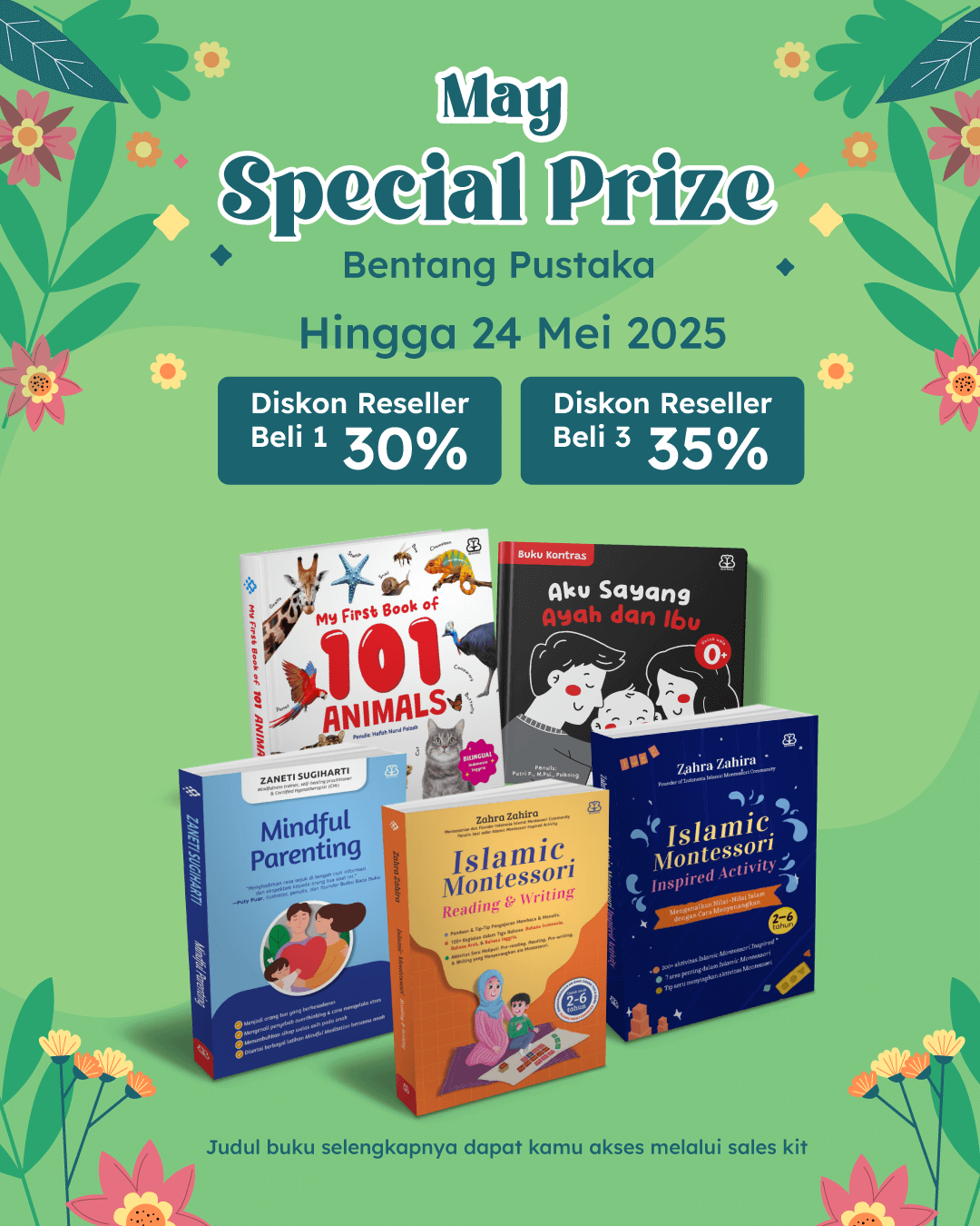 MAY SPECIAL BENTANG, BELI 3 TAMBAHAN DISKON 5 PERSEN